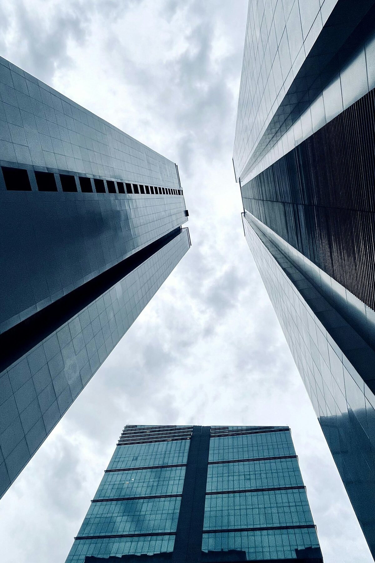 Corporate towers representing consulting firms